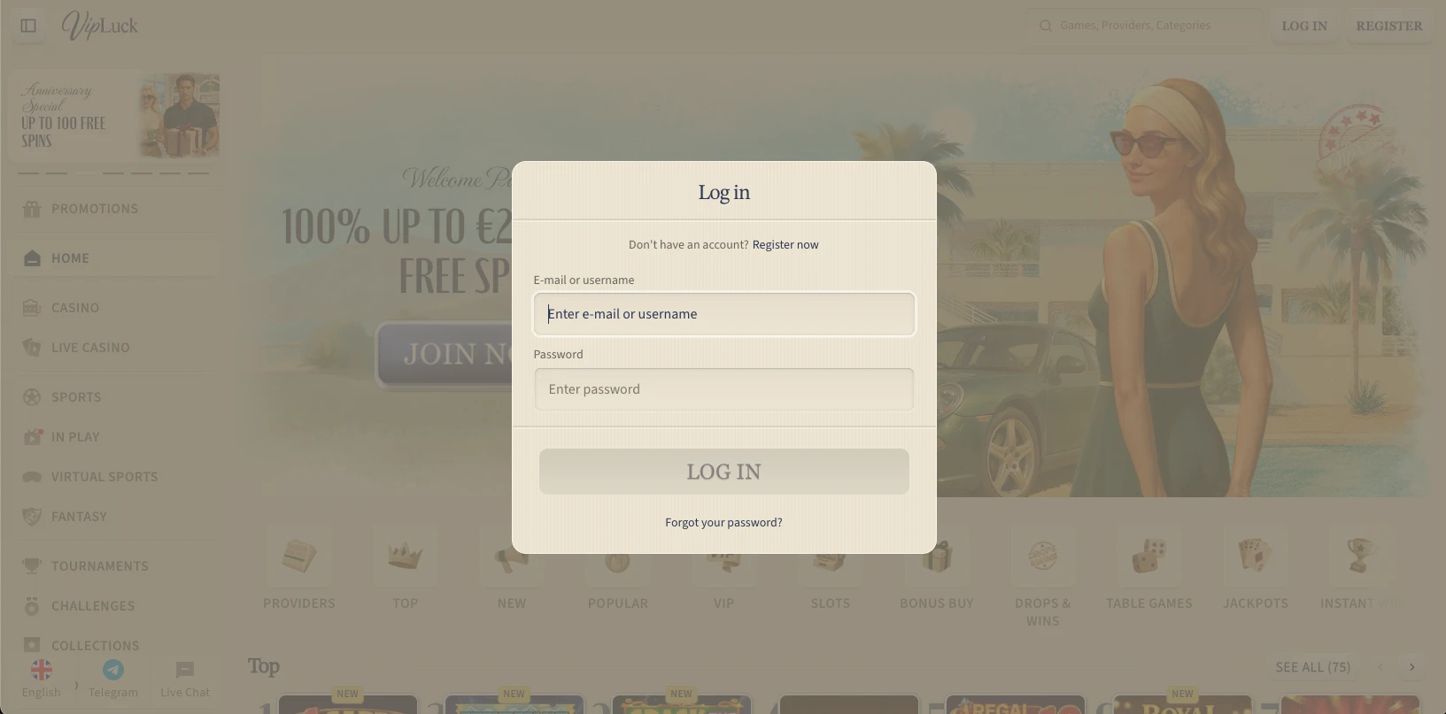vipluck login