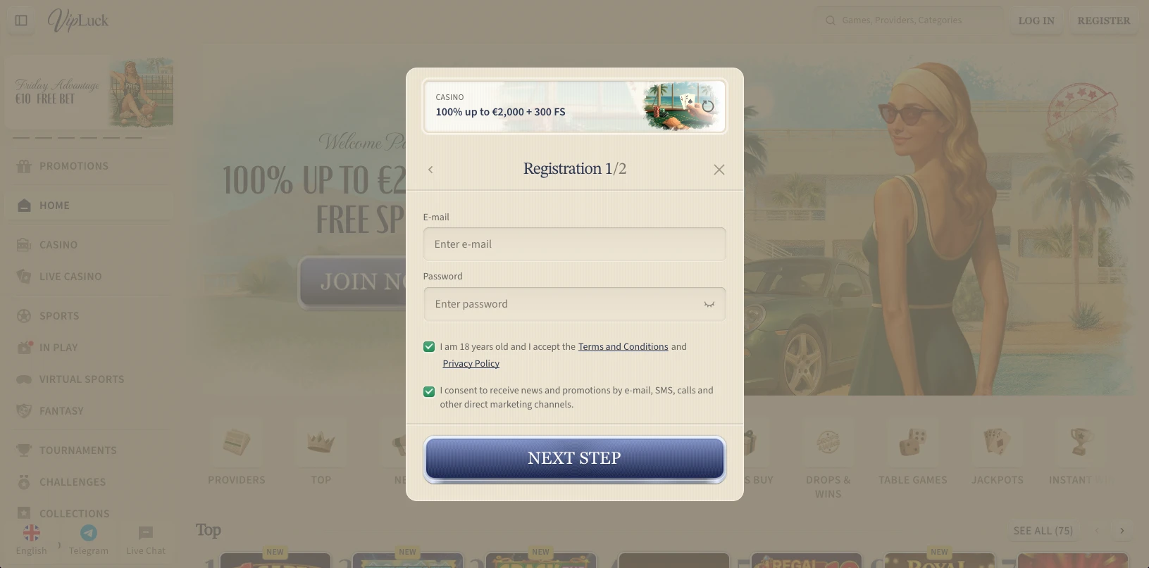 vipluck register